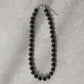 ブラック/パール シルバービーズネックレス【ネコポス】