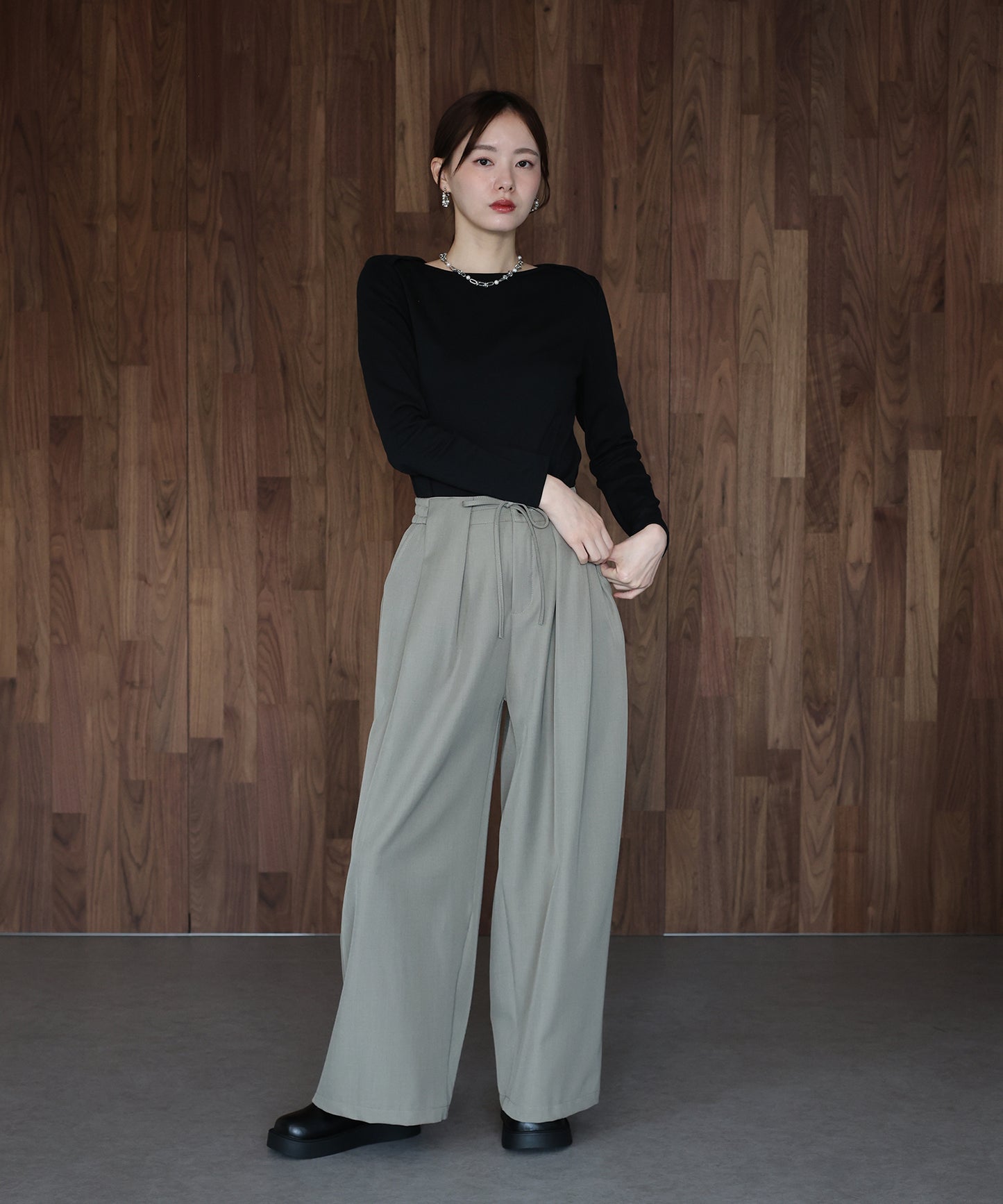 ボートネックTシャツ【ネコポス】