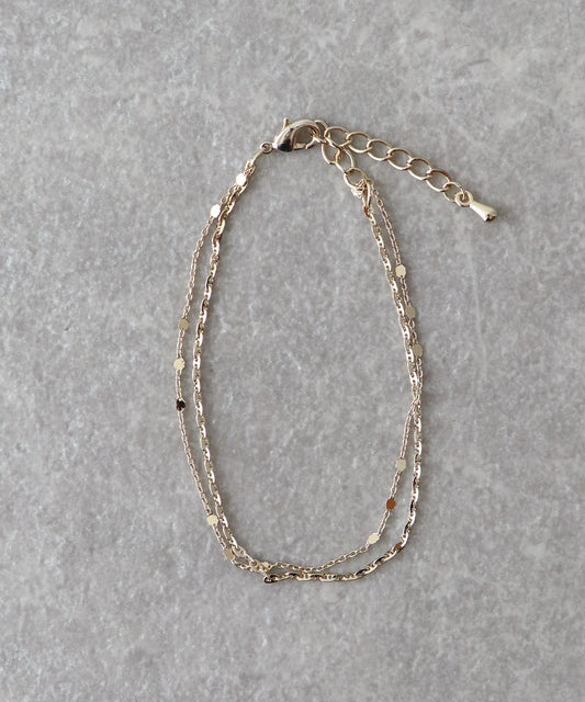 スパークルチェーンブレスレット/ニッケルフリー【ネコポス】