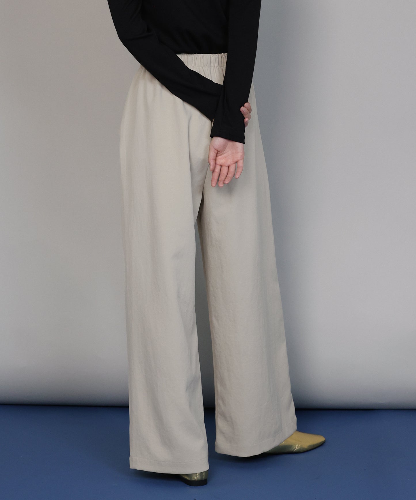 【TIME SALE】タックワイドイージーパンツ[ J by blue ]