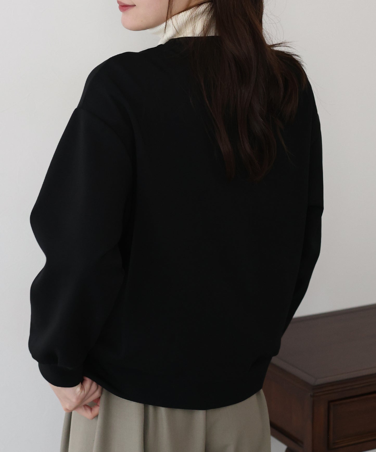 リボンスウェットトップス