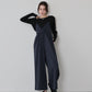 【早割5％OFF】[ J by blue ]ピンストライプフリルサロペット