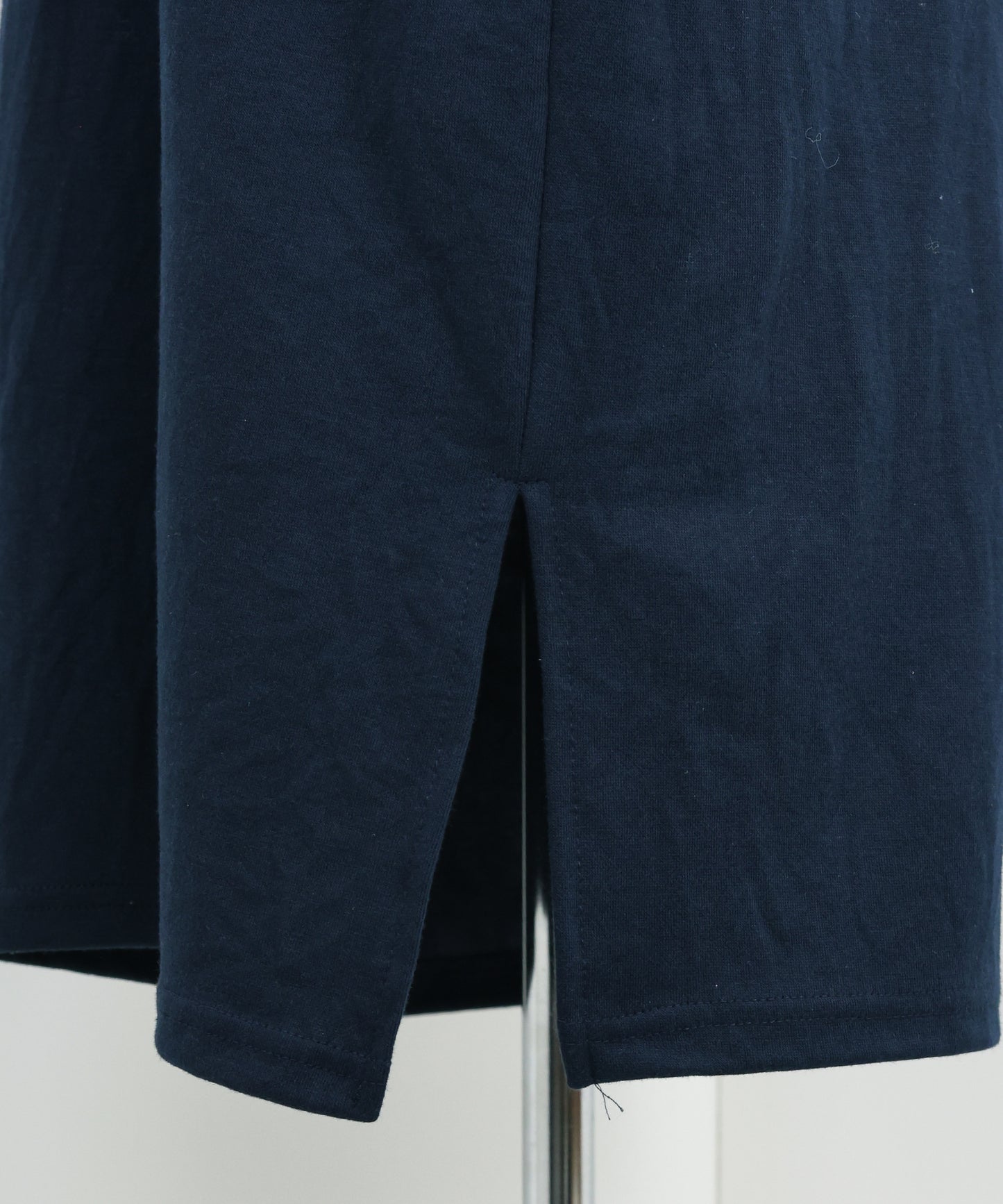 ハーフジップスウェットワンピース