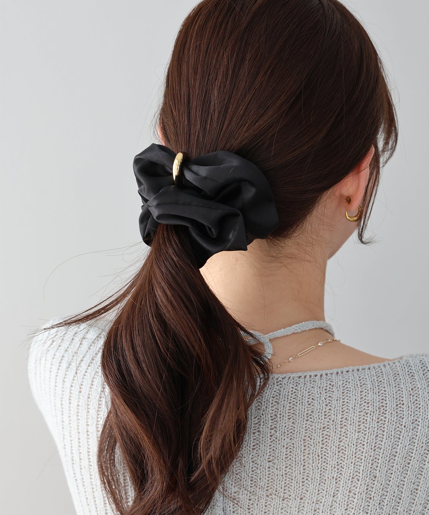 【早割5％OFF】メタルリングサテンシュシュ【ネコポス】