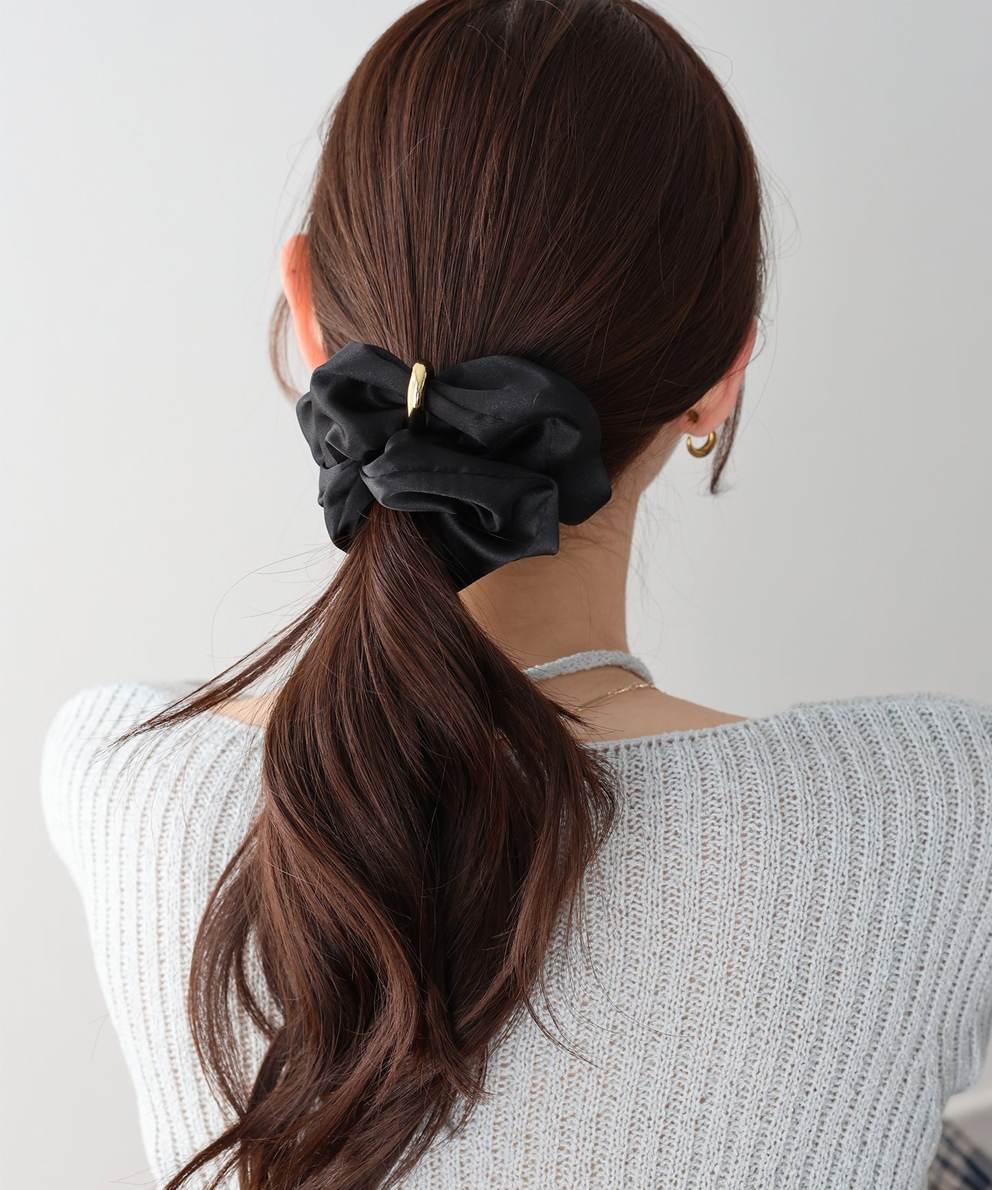 【早割5％OFF】メタルリングサテンシュシュ【ネコポス】