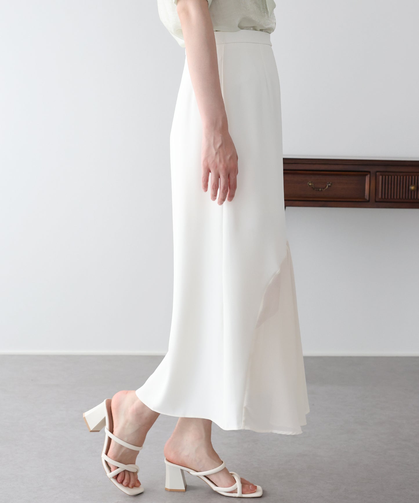 【早割5％OFF】シフォンドッキングスカート