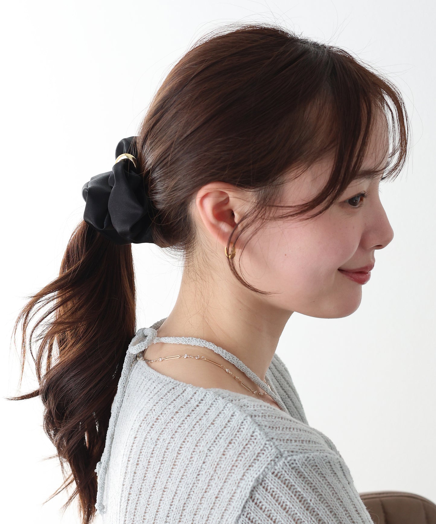 【早割5％OFF】メタルリングサテンシュシュ【ネコポス】