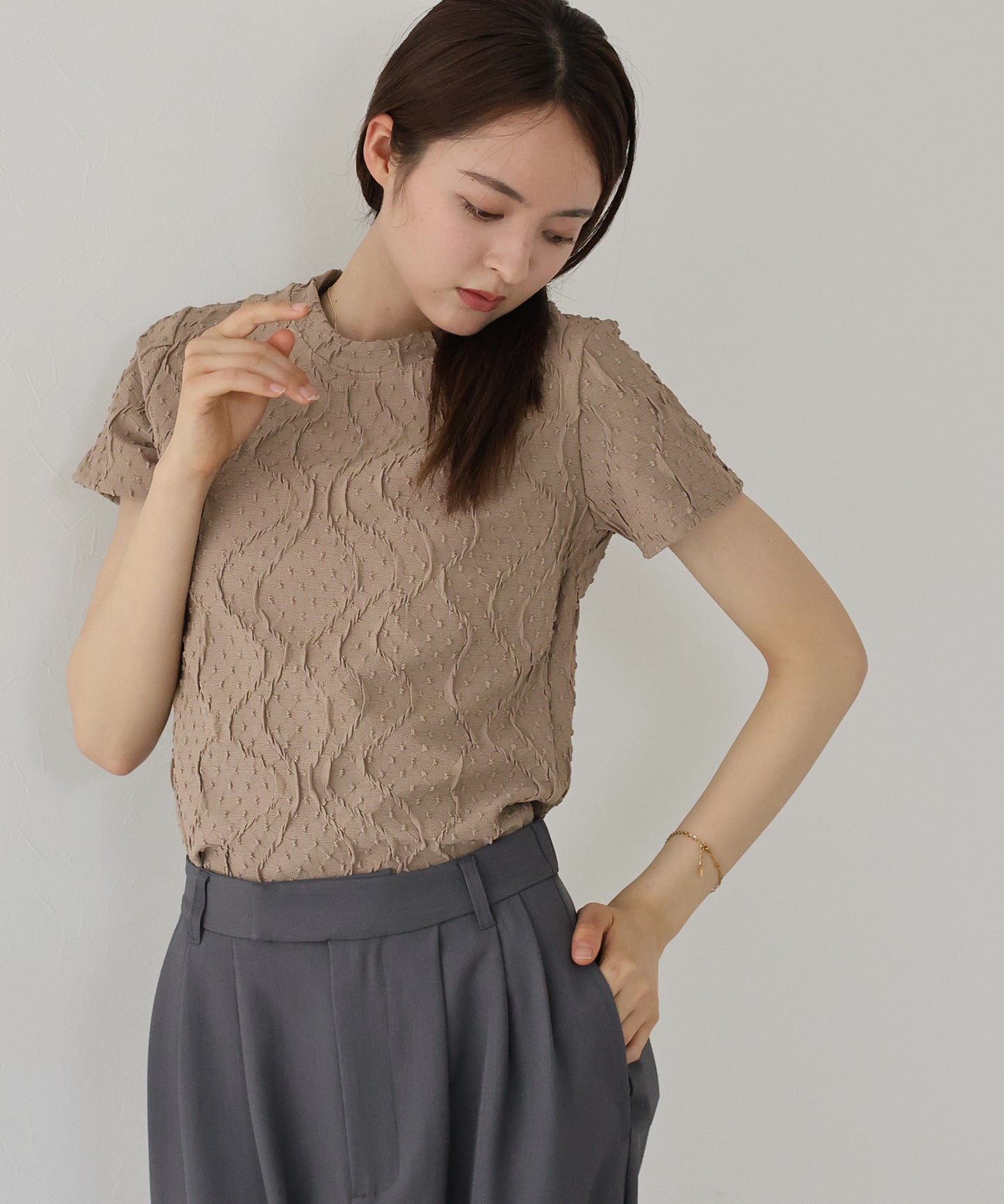 【新商品限定5％OFF（火）】ラインフクレジャガードカットソー[J by blue]