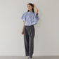 【新商品限定5％OFF（木）】[J by blue] 半袖フリルシャツ