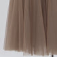 ビジュー付きチュールスカート