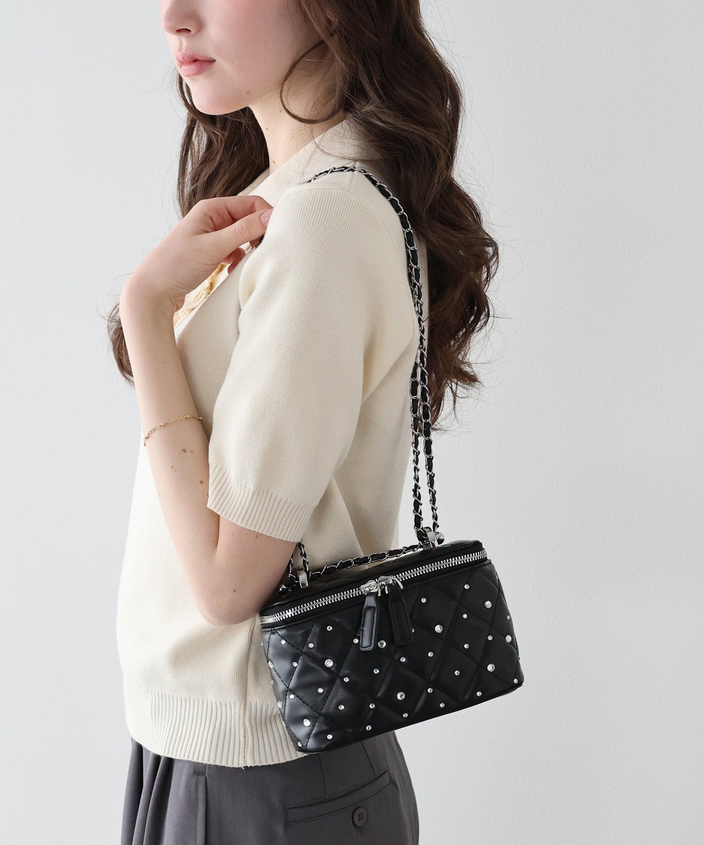 【早割5％OFF】ビジューバニティバッグ