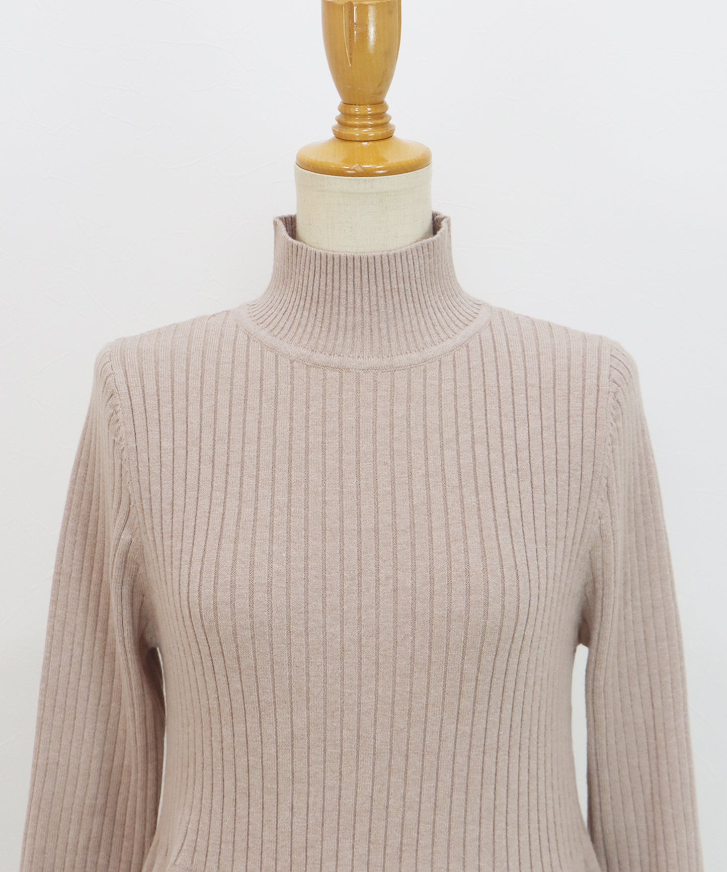 サイドリボンペプラムシャギーベスト＆ニットワンピース セット