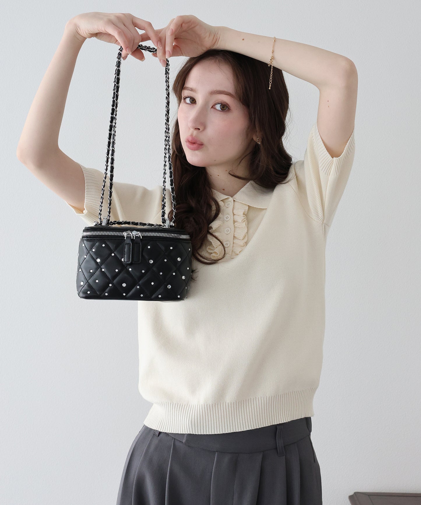 【早割5％OFF】ビジューバニティバッグ