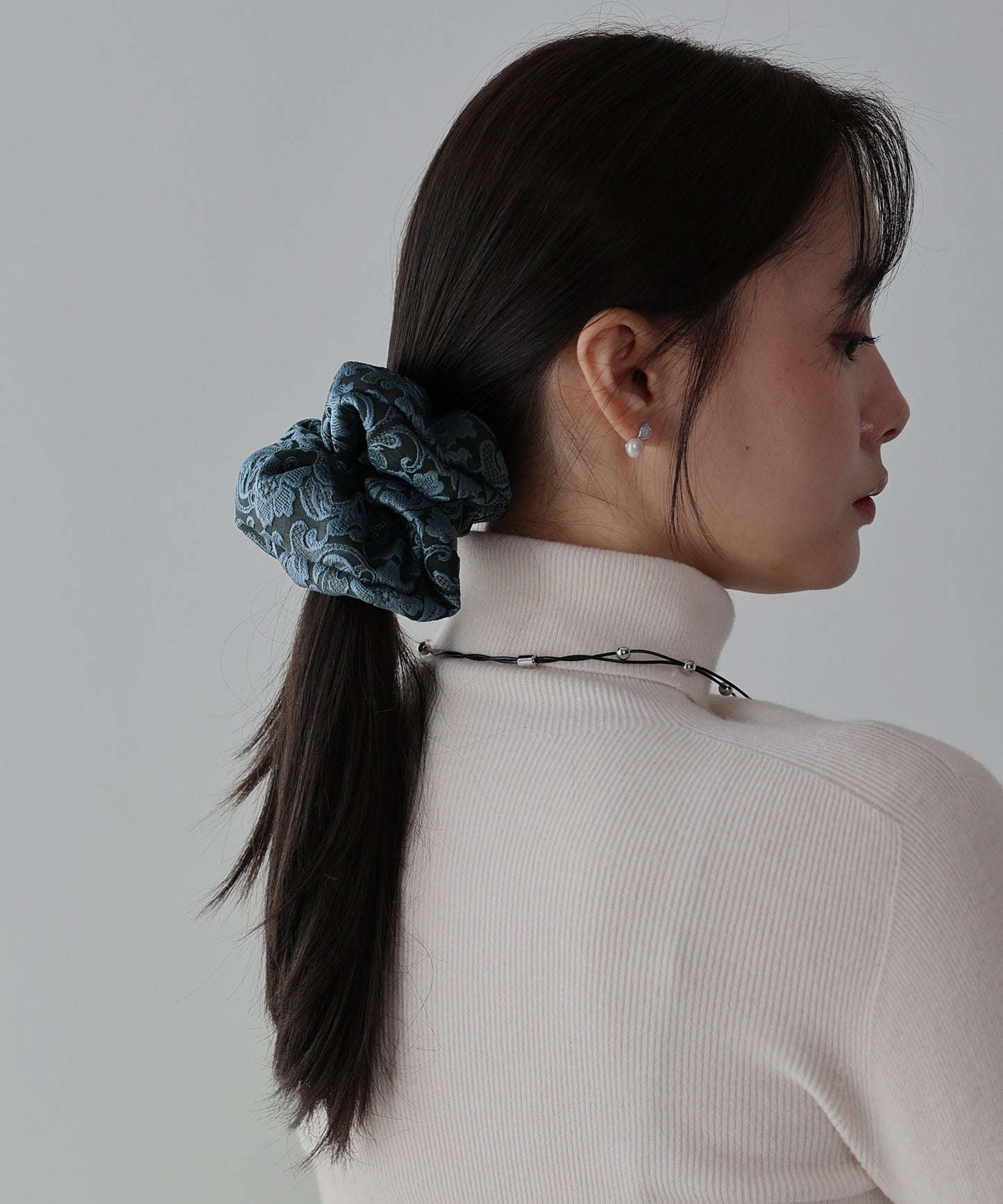 【早割5％OFF】ジャガードサテンシュシュ【ネコポス】