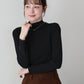 【早割5％OFF】裏起毛モックネックロングTシャツ【メール便】