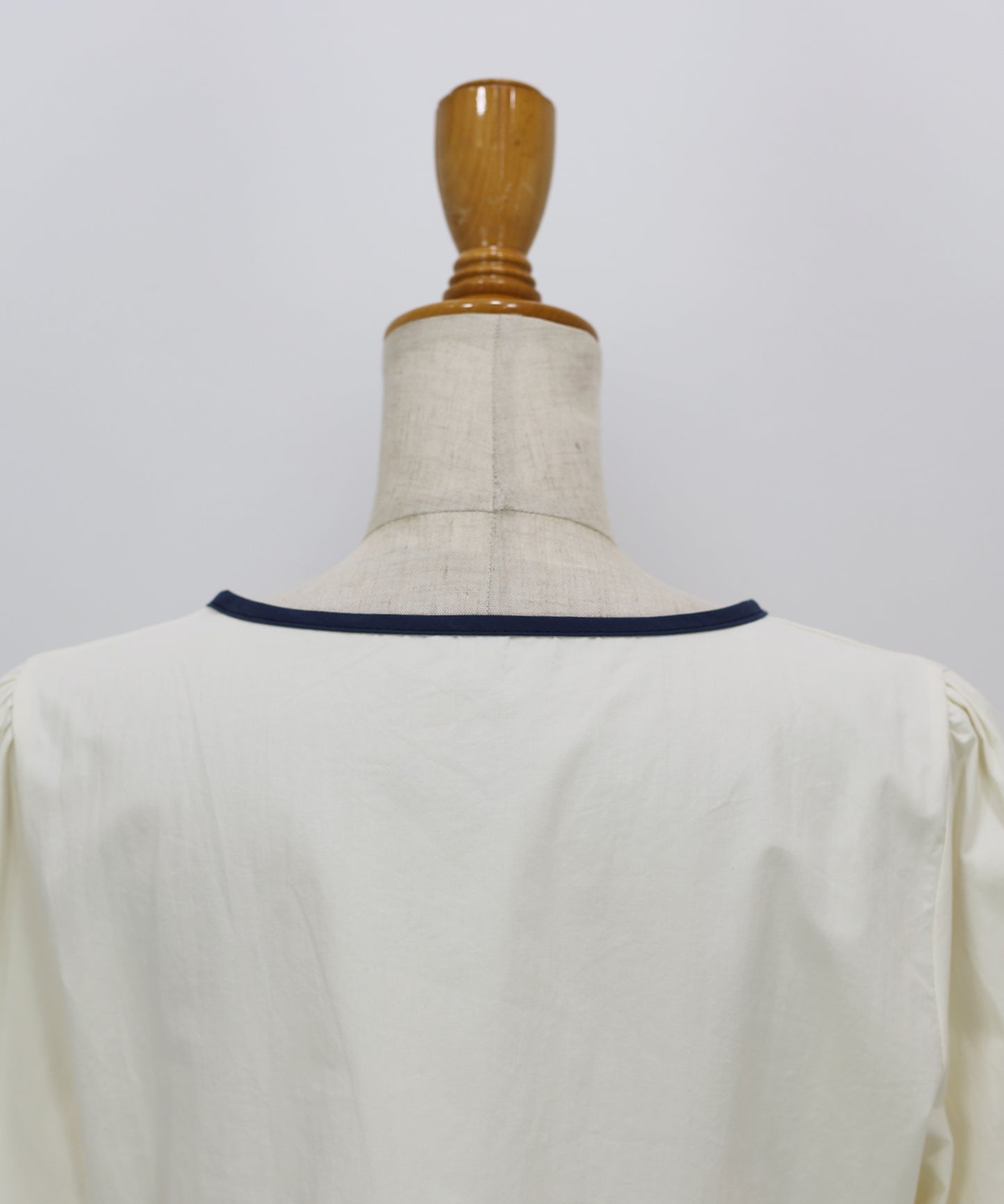 バイカラーリボンペプラムブラウス【ネコポス】