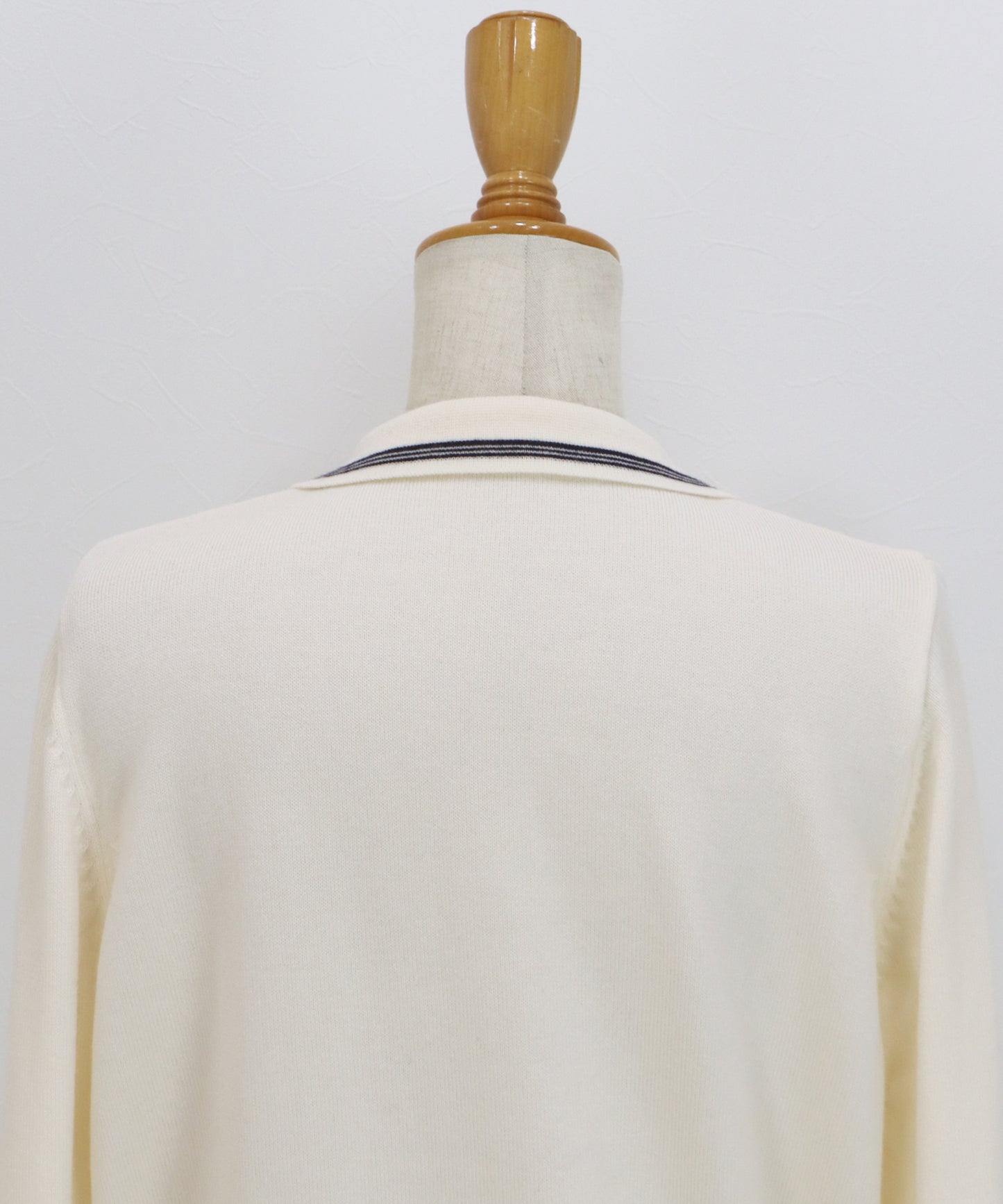 【早割5％OFF】ポロ襟ケーブルニットカーディガン