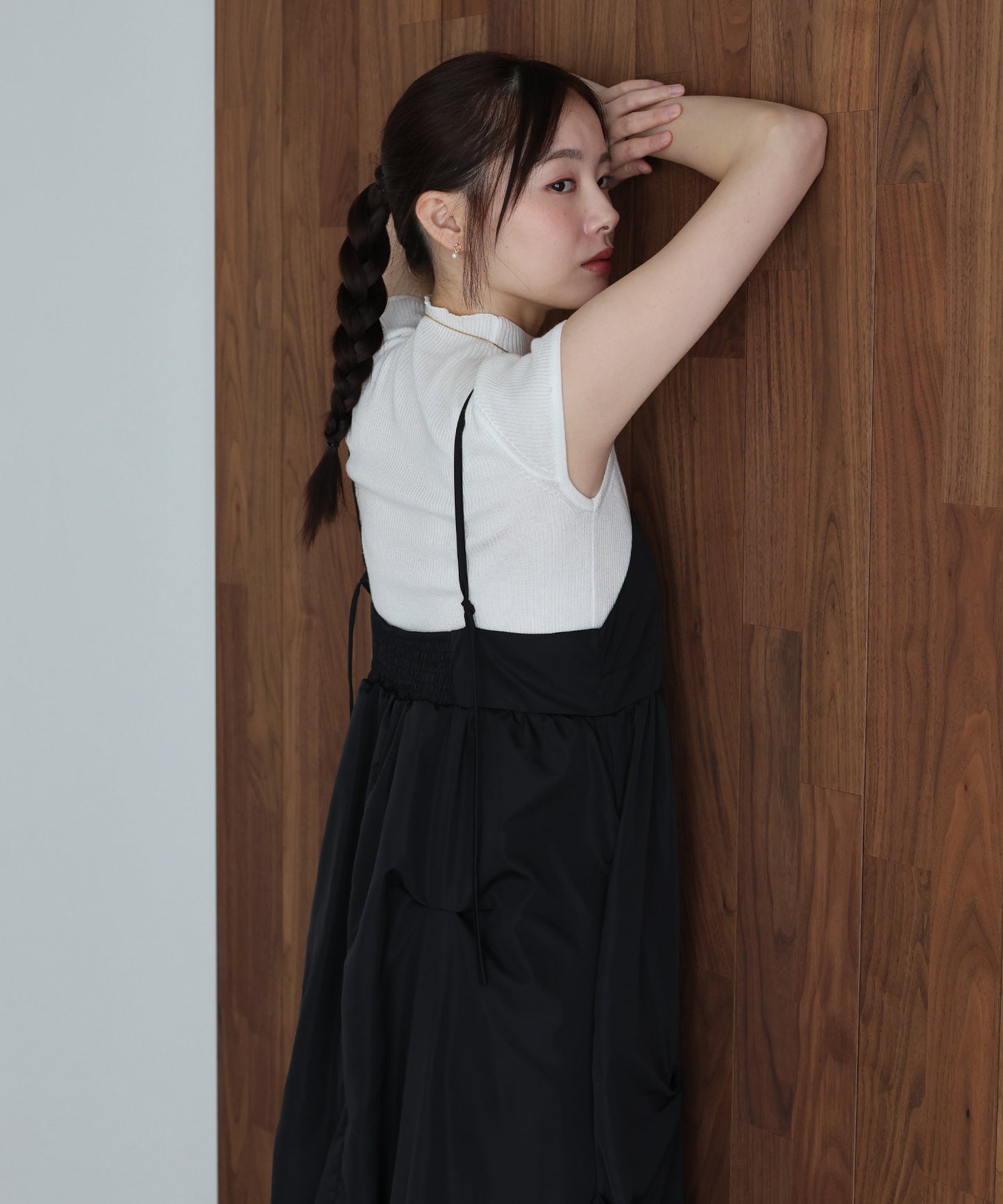 ランダムタックバルーンキャミワンピース