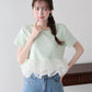 【早割5％OFF】ドッキングペプラムカットトップス【メール便】