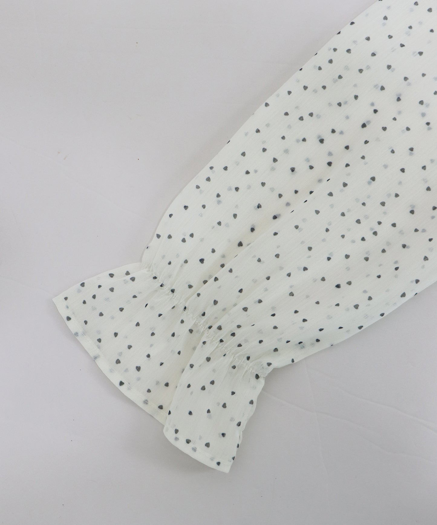 ハートプリントボウタイブラウス【ネコポス】