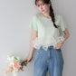 【早割5％OFF】ドッキングペプラムカットトップス【メール便】