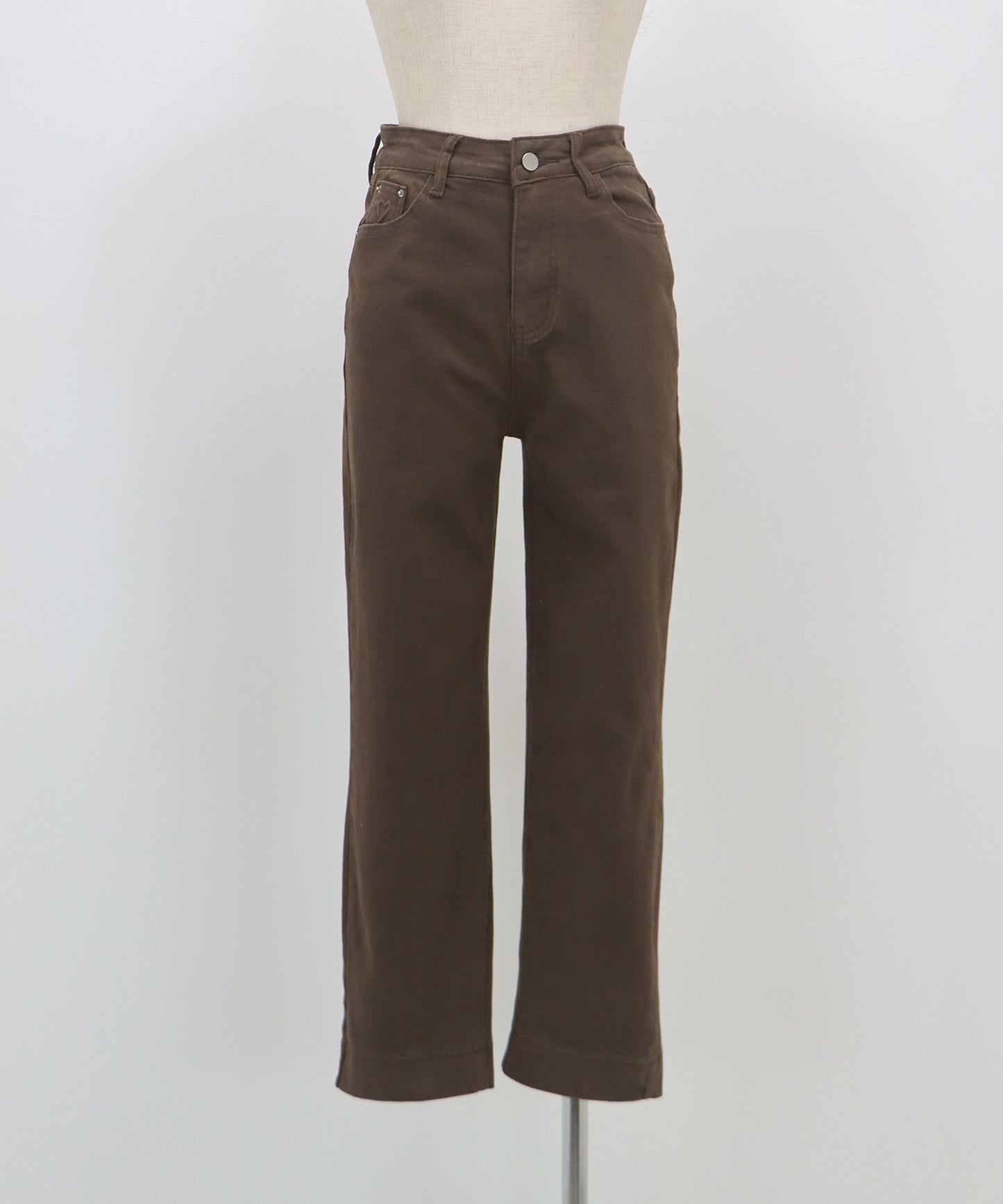 ハートエンボスデニムパンツ