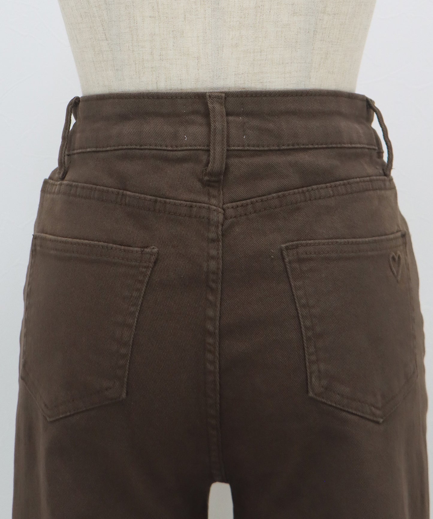 ハートエンボスデニムパンツ