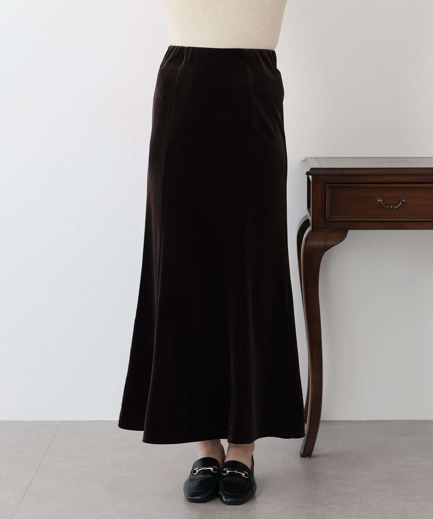 ベロアマーメイドスカート