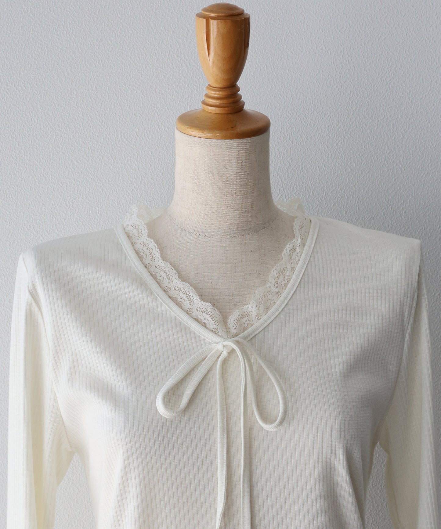 【早割5％OFF】レースドッキングリブカットソー【ネコポス】