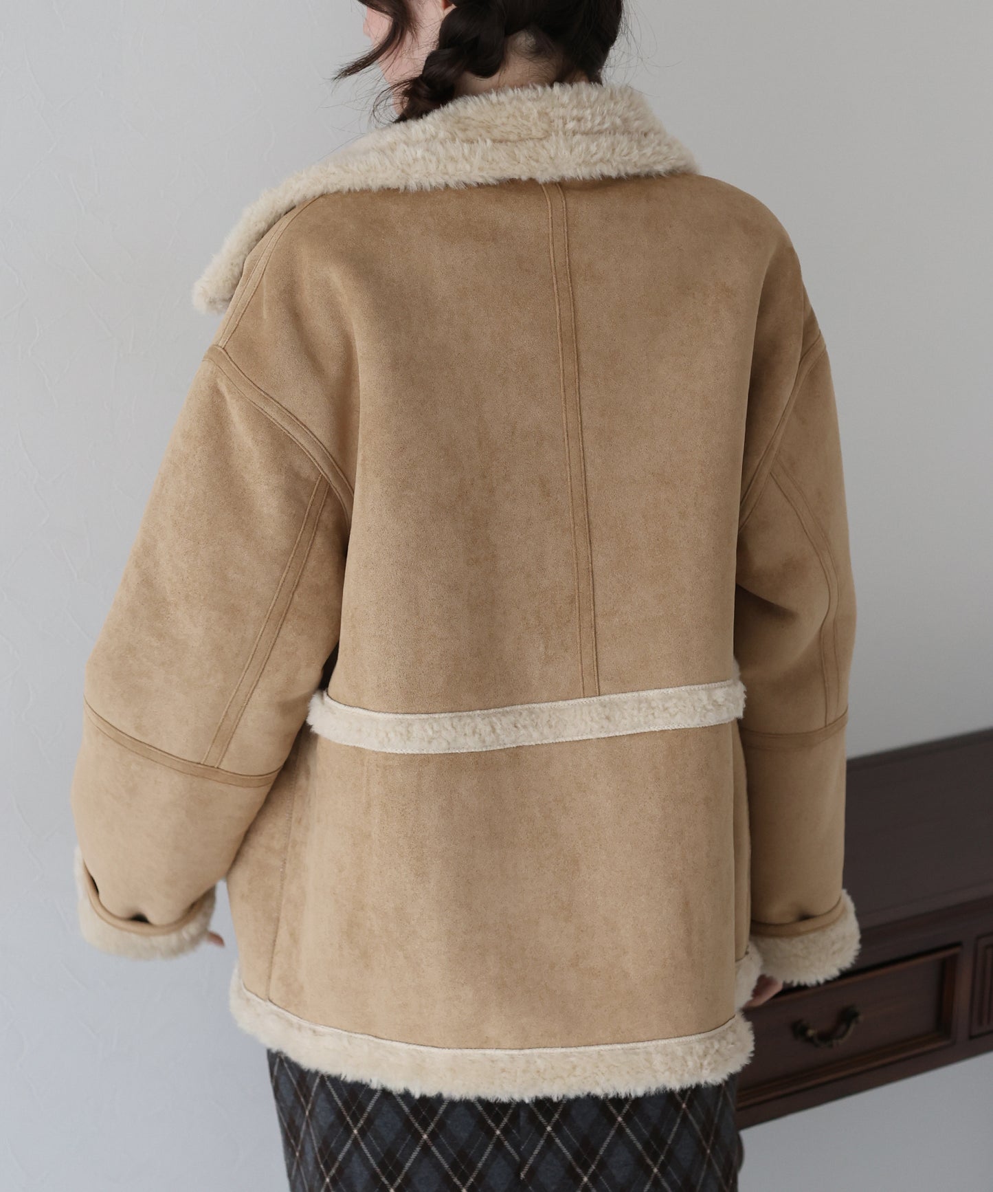 リバーシブルボアムートンコート