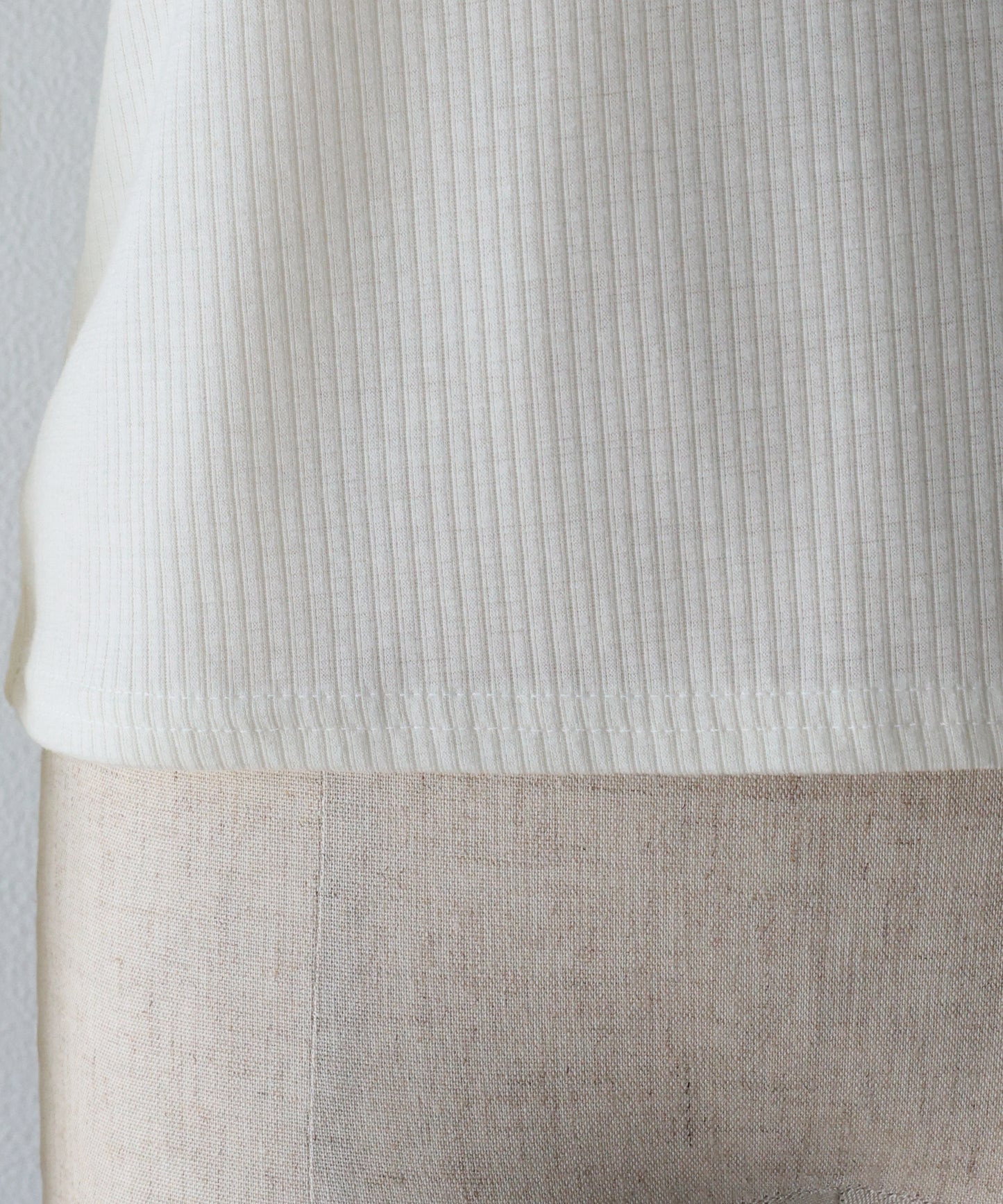 【早割5％OFF】レースドッキングリブカットソー【ネコポス】