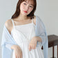 【早割5％OFF】《ショート＆ミディアム選べる着丈》コットンレースサイドリボンキャミワンピース