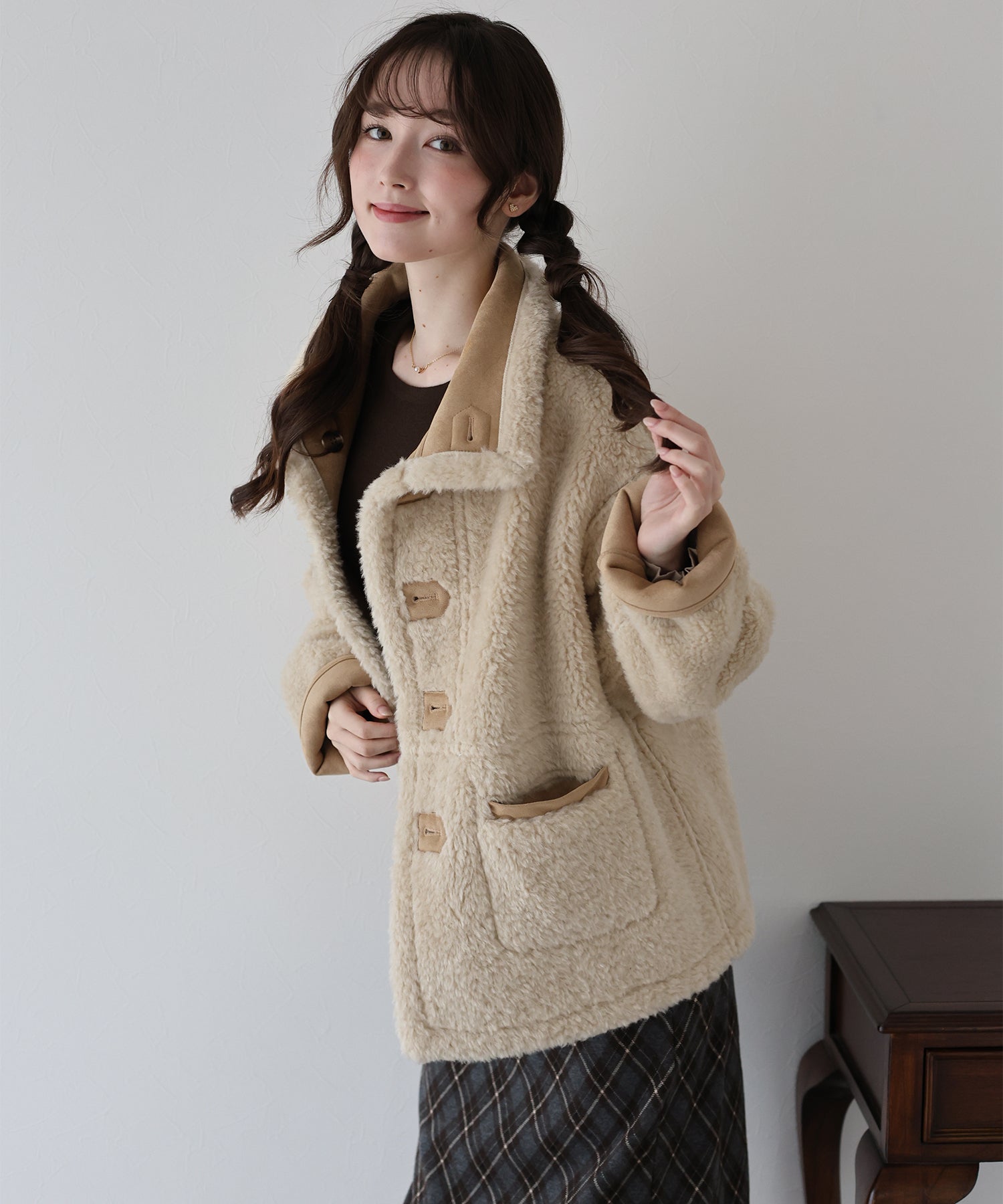 リバーシブルボアムートンコート – BLUE ONLINE