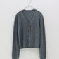 スラブニットＶネックカーディガン