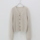 スラブニットＶネックカーディガン