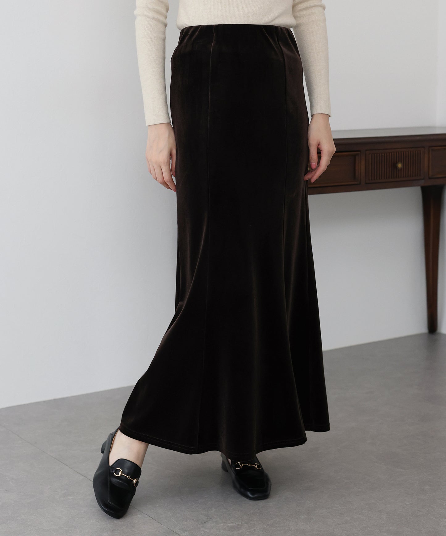 ベロアマーメイドスカート