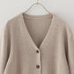 スラブニットＶネックカーディガン
