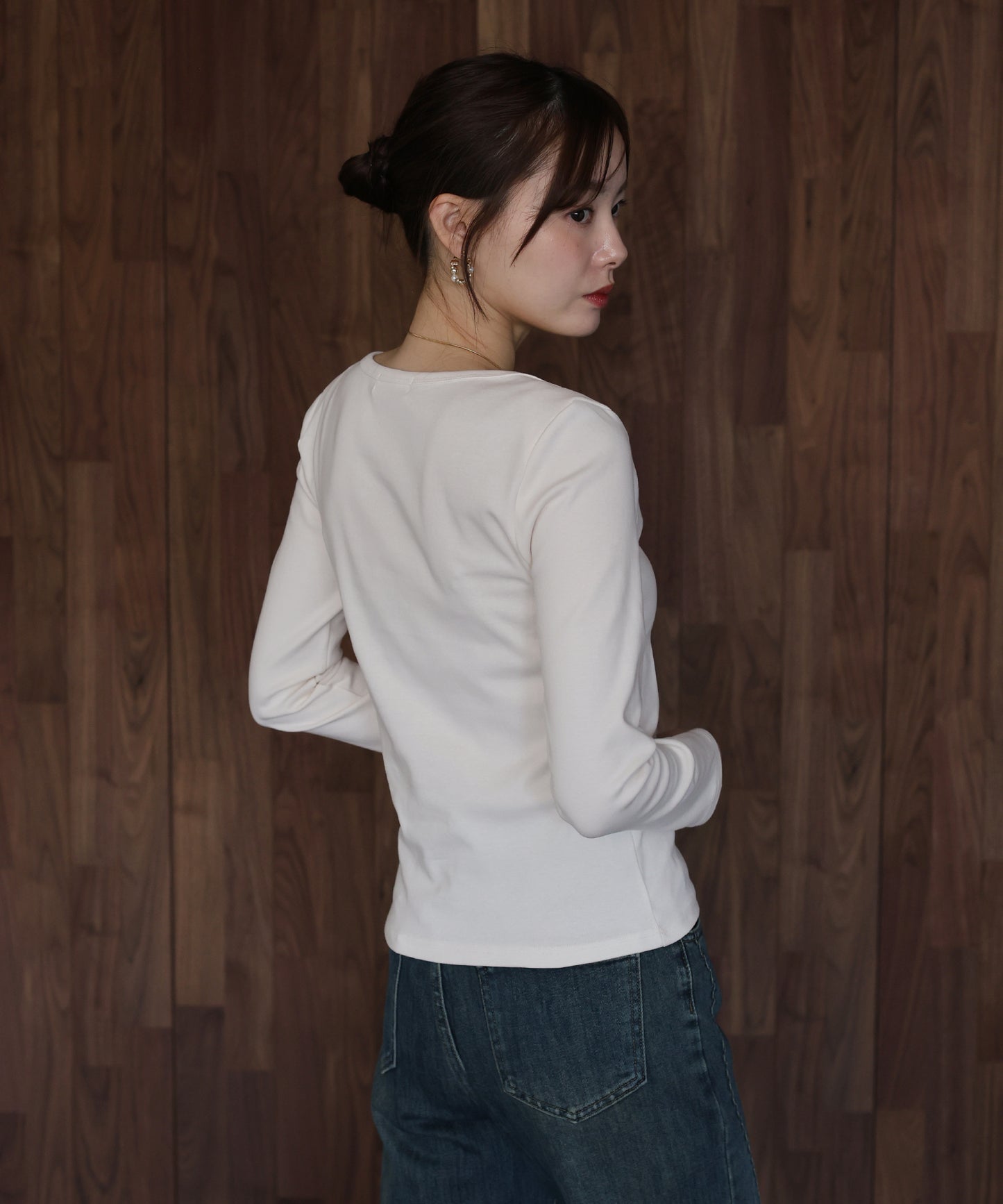 ボートネックTシャツ【ネコポス】