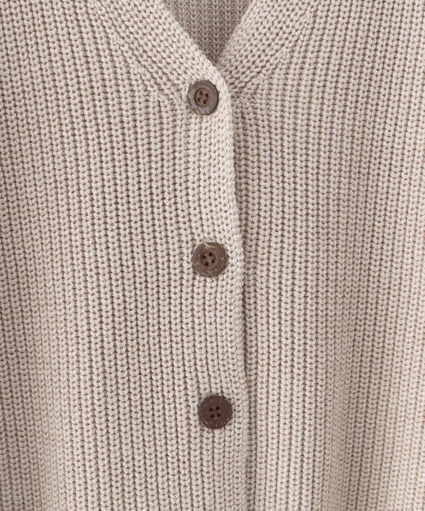 スラブニットＶネックカーディガン