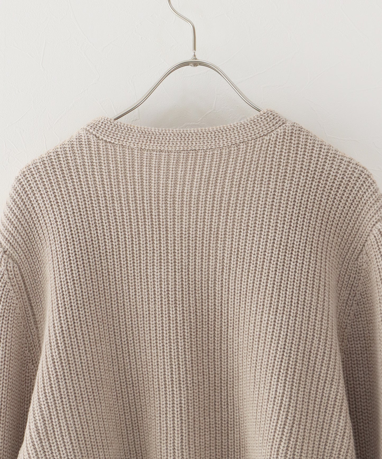 スラブニットＶネックカーディガン