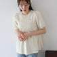 【SALE】チャーム付きペプラムリブニット