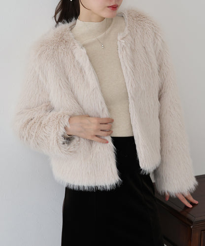 【TIME SALE】ボリュームファーコート