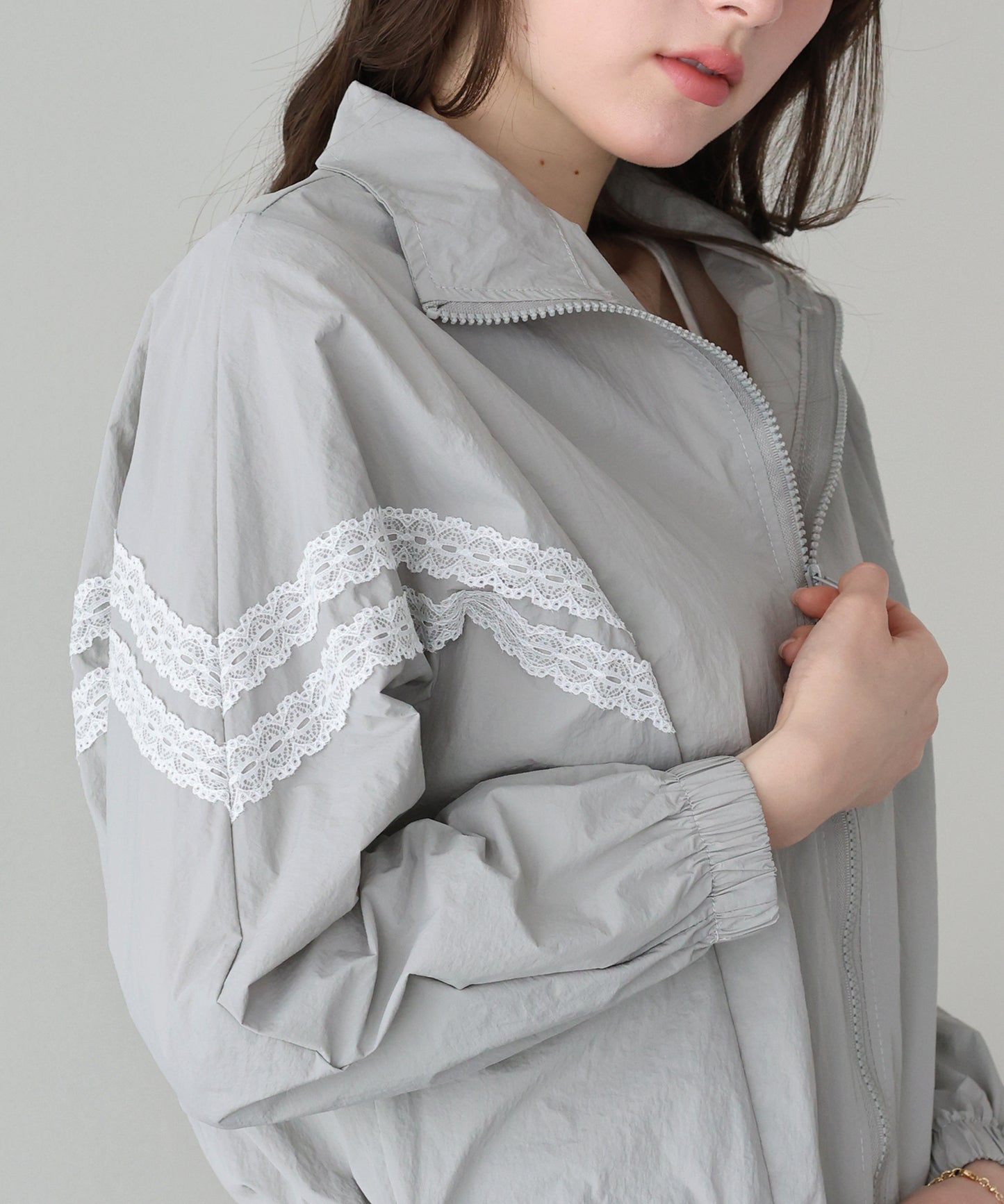 【早割5％OFF】レースナイロントラックジャケット