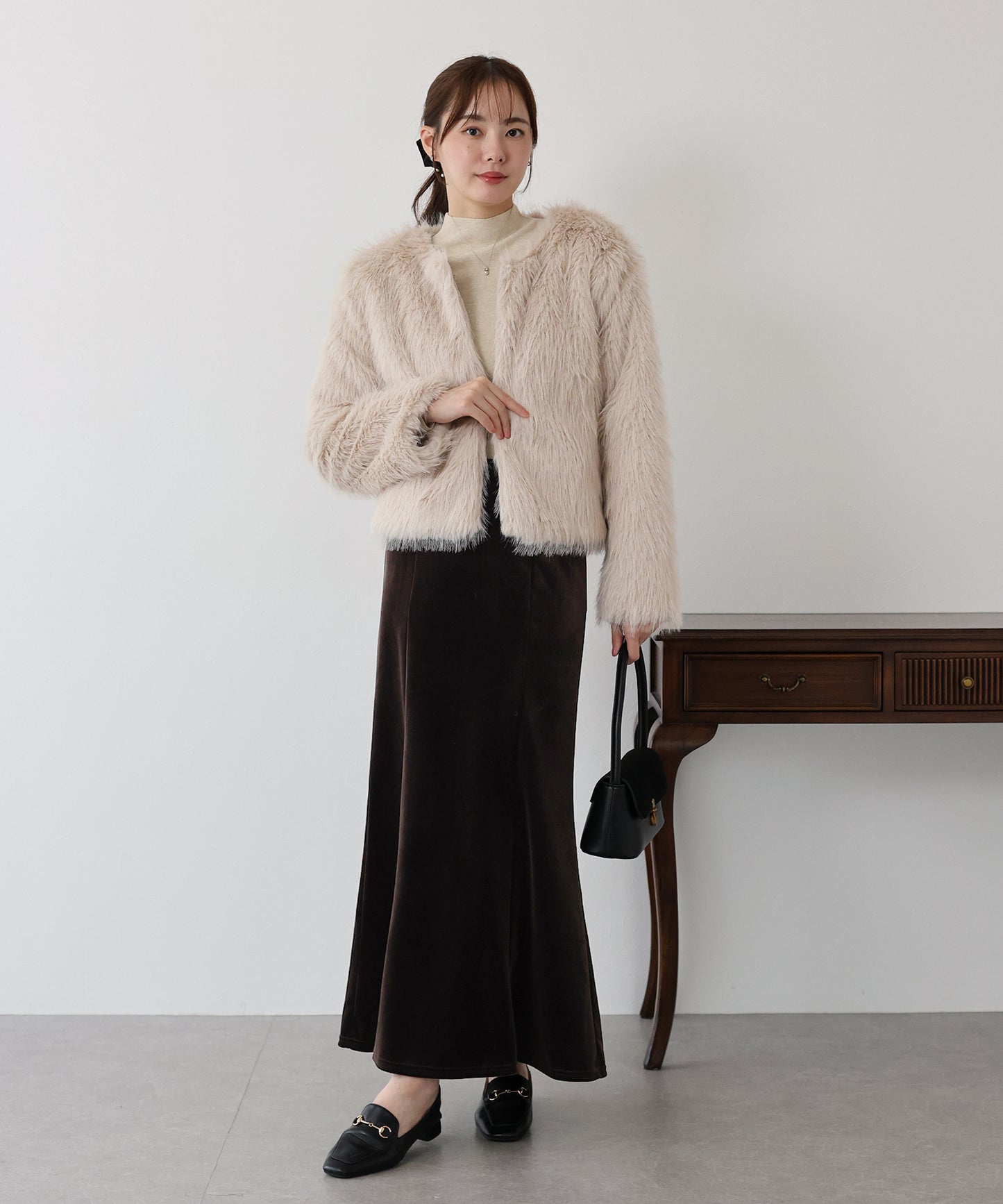 ベロアマーメイドスカート