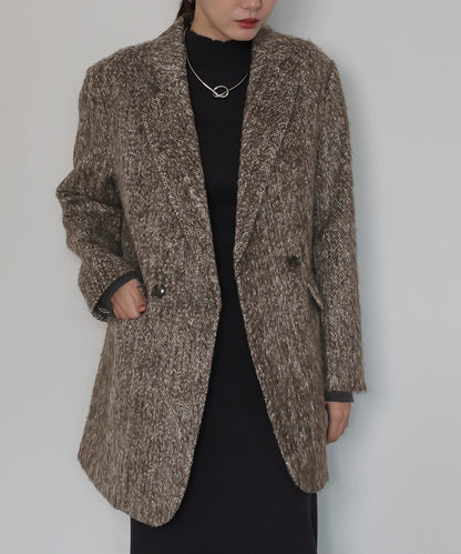 【SALE】[J by blue]シャギーハーフコート