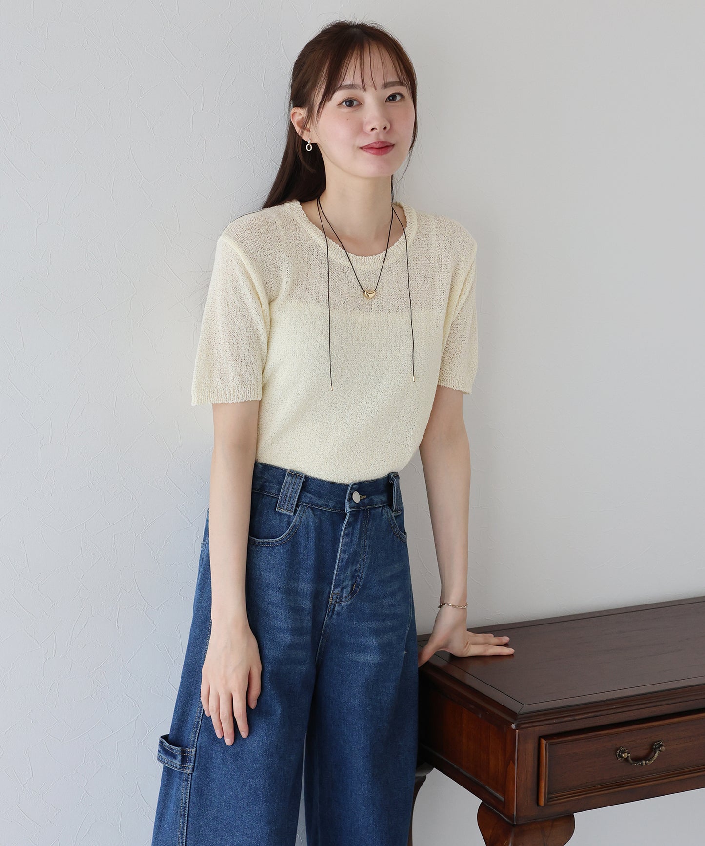 【TIME SALE】メッシュニット