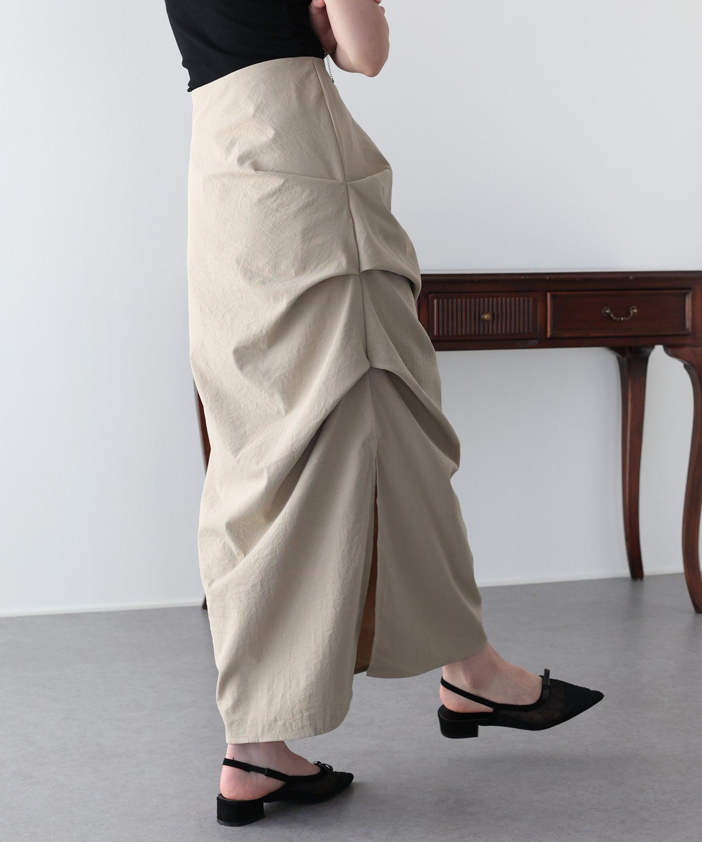 【早割5％OFF】ドレープスカート