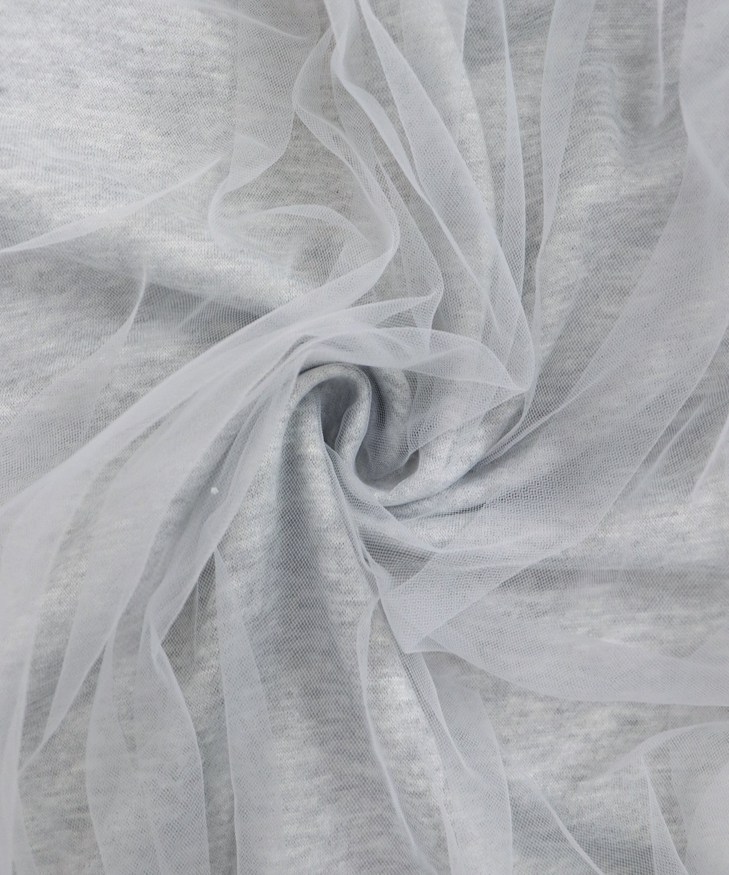 チュールレイヤードスウェットカーディガン