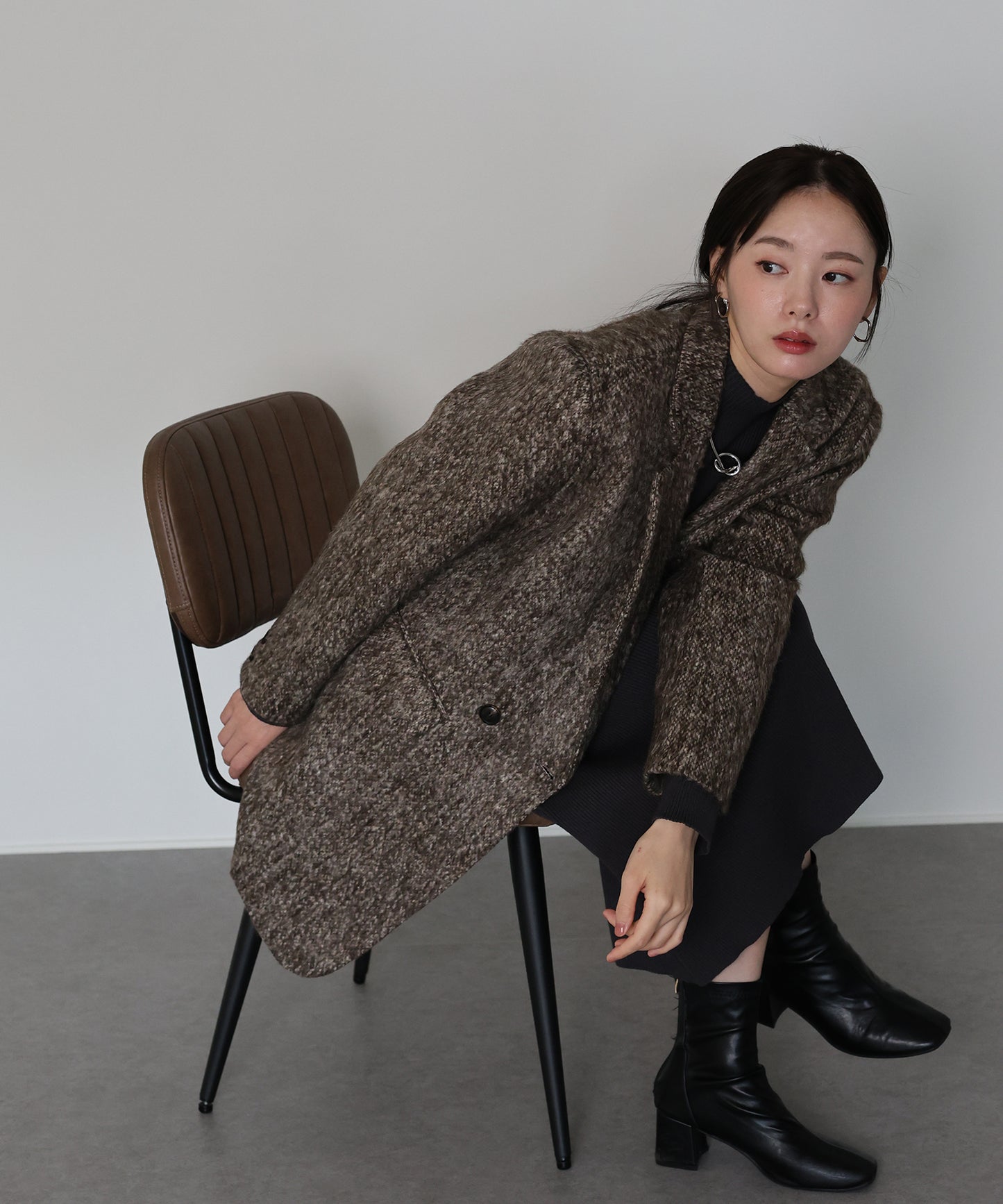 【早割5％OFF】[J by blue]シャギーハーフコート