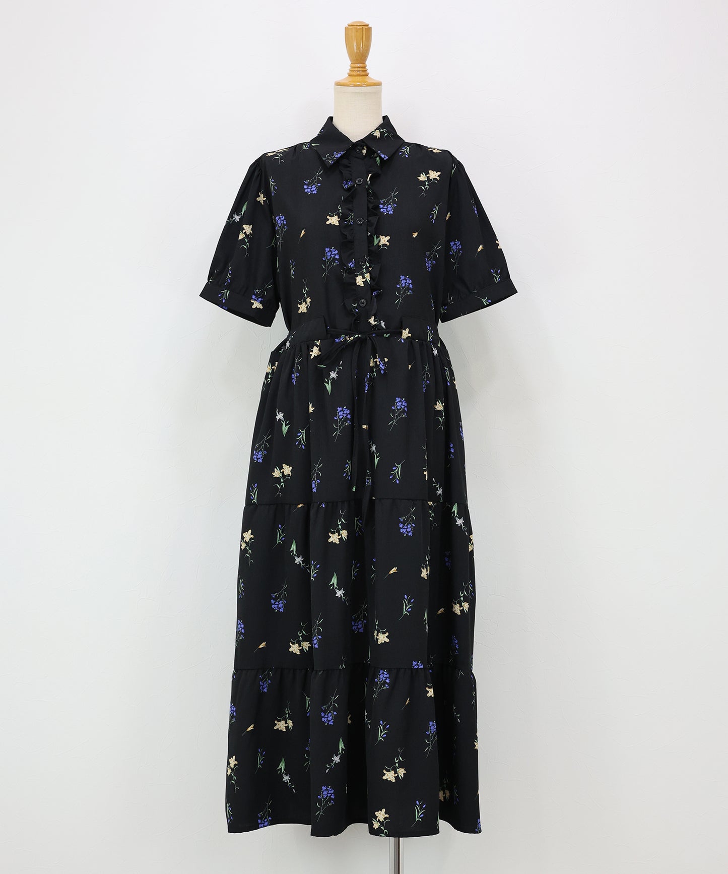 【早割5％OFF】フロントフリルワンピース